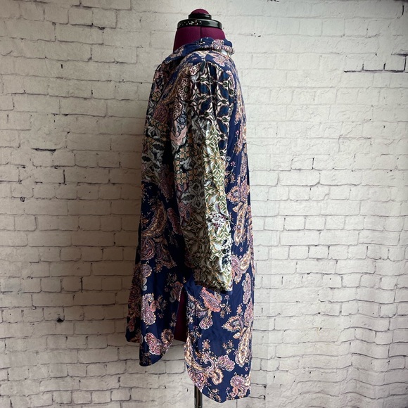 Fig and flower size small multi print paisley tunic - Picture 2 of 5